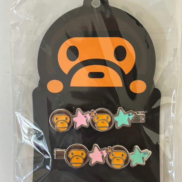 [품절제품/미개봉새상품] bape 베이프 마일로  헤어핀 머리핀