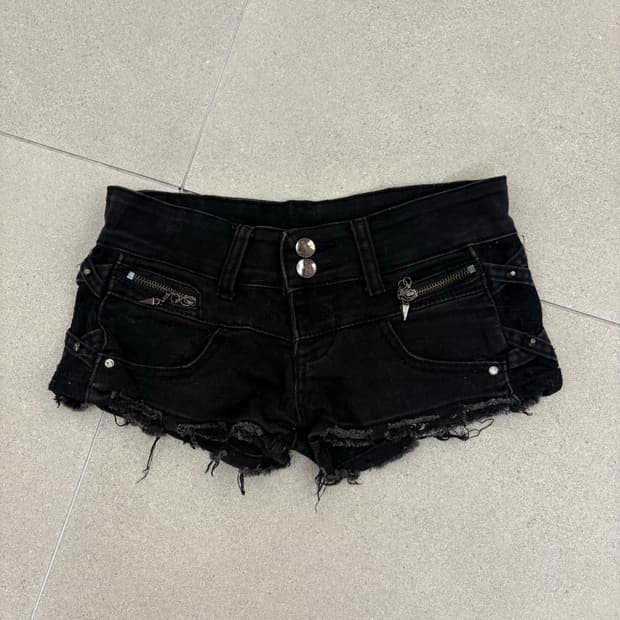 y2k 사이드 레이스 데님 팬츠