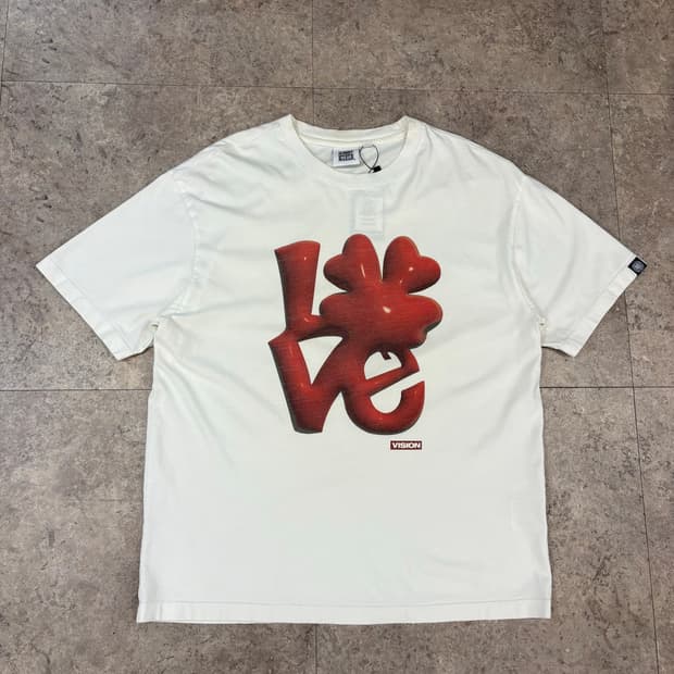 vision 화이트 반팔티 #csz963