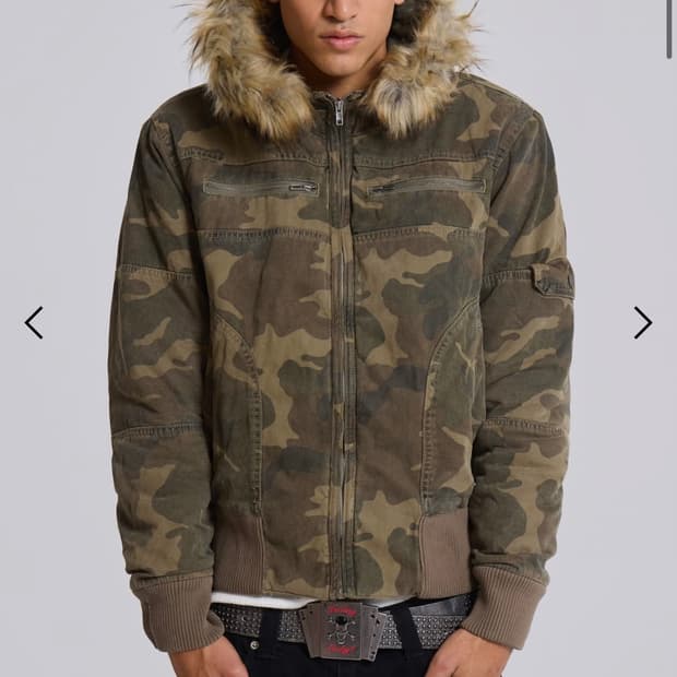 Jaded London Camo Marshal Jacket XS