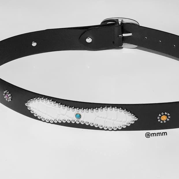 [Unisex] 잼스톤 빈티지 웨스턴 벨트