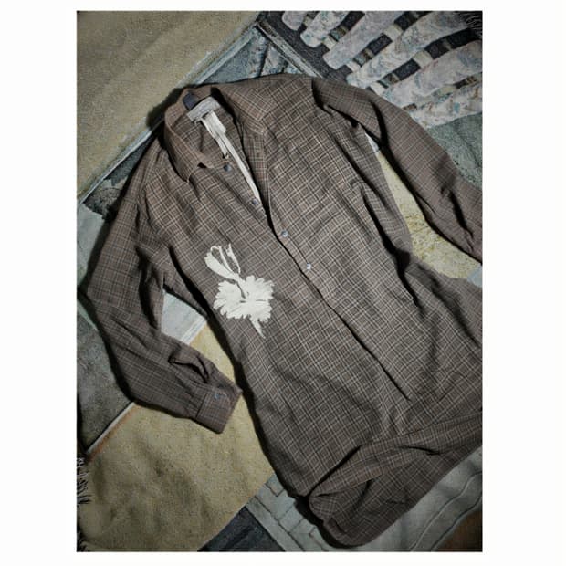 마수 풀오버 체크 셔츠