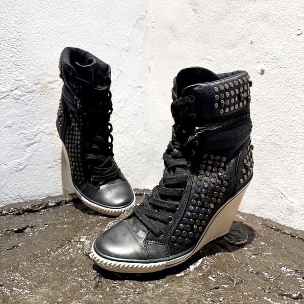 ASH – Studded Wedge Sneakers 