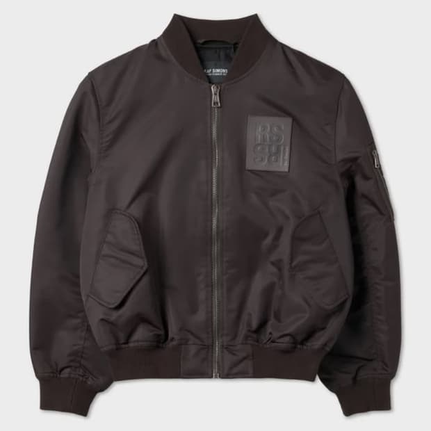 라프시몬스 로고 봄버 자켓 36