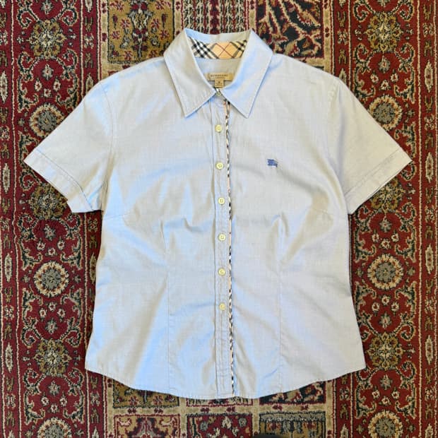 버버리 옥스포드 반팔 셔츠 [ 55 ]