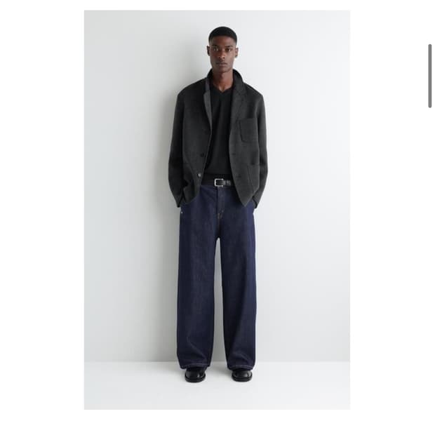 Cos 와이드 레그 데님트라우저 32