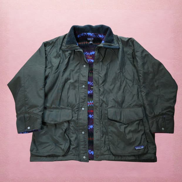 (L)파타고니아 아즈텍 플리스 라이닝 파카 올리브