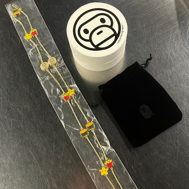 새상품 베이프 마일로 목걸이 