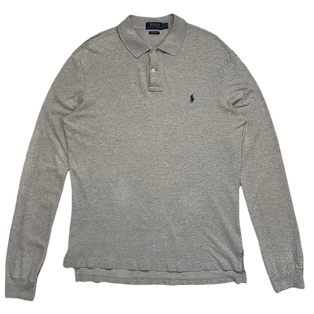 RALPH LAUREN 커스텀 핏 pk 롱슬리브 티셔츠 베이지 L