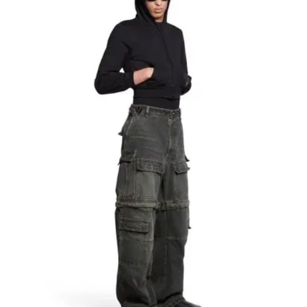 발렌시아가 재패니즈 카고 데님 팬츠 (s)