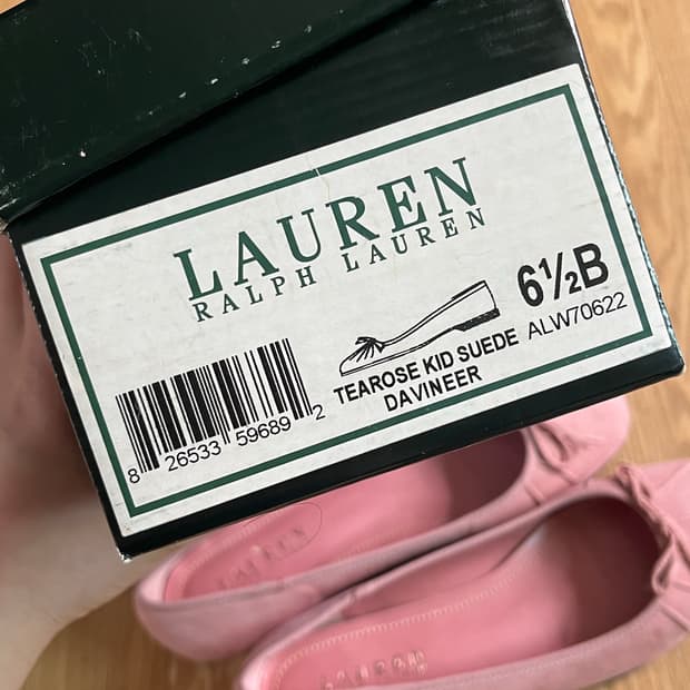 랄프로렌 플랫슈즈