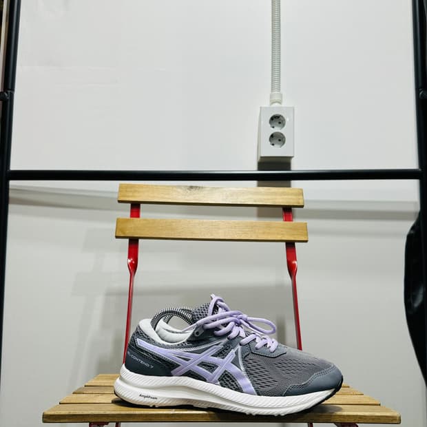 240) 아식스 운동화 여성 여자 신발 젤 컨텐드 그레이 퍼플