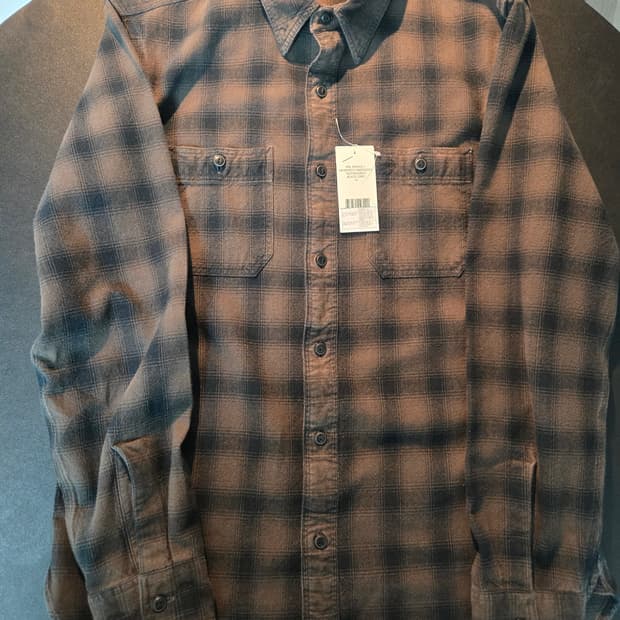 RRL 플래드 워크 셔츠