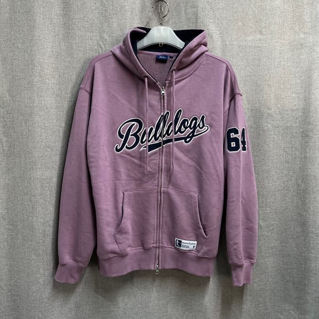 [L/오버핏] 예일(YALE) 불독 그래픽 후드집업 자켓