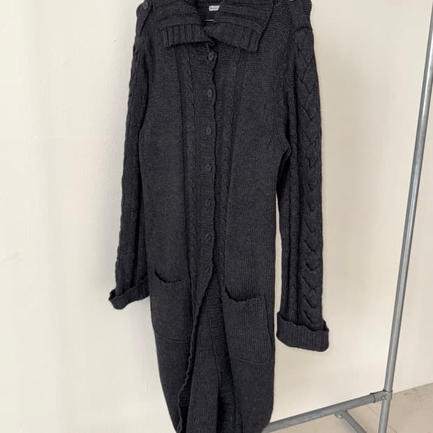 빈티지 롱 가디건