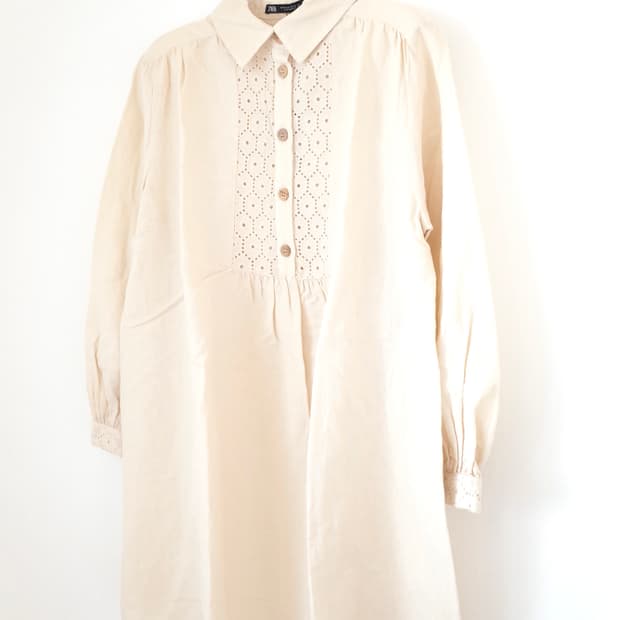 [택O새상품] 자라 카라 펀칭 원피스