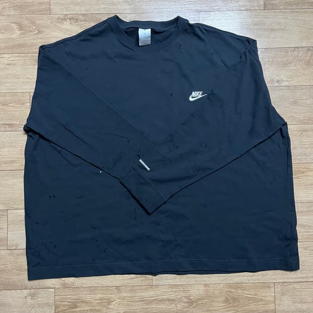 나이키 x 피스마이너스원 롱슬리브 티셔츠 블랙 