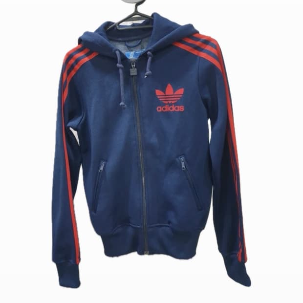 아이다스 파이어버드 유로파 네이비레드 여성후드집업 S