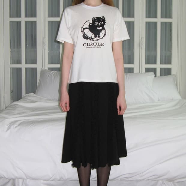 시눈 고양이 반팔 티셔츠