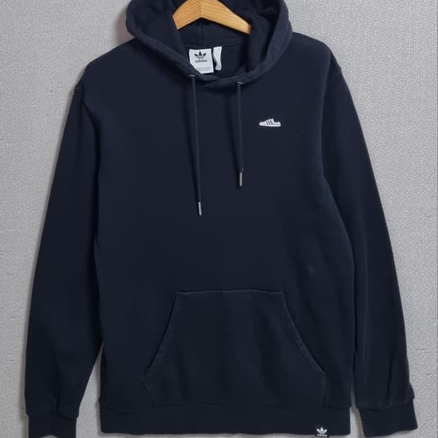 L (100) 아디다스 블랙 후드티