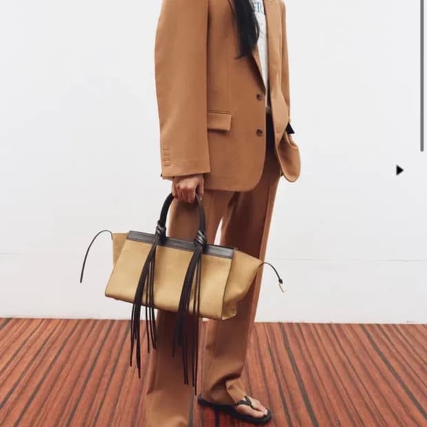 렉토 25ss 로즈베이지 m자켓 m팬츠 셋업