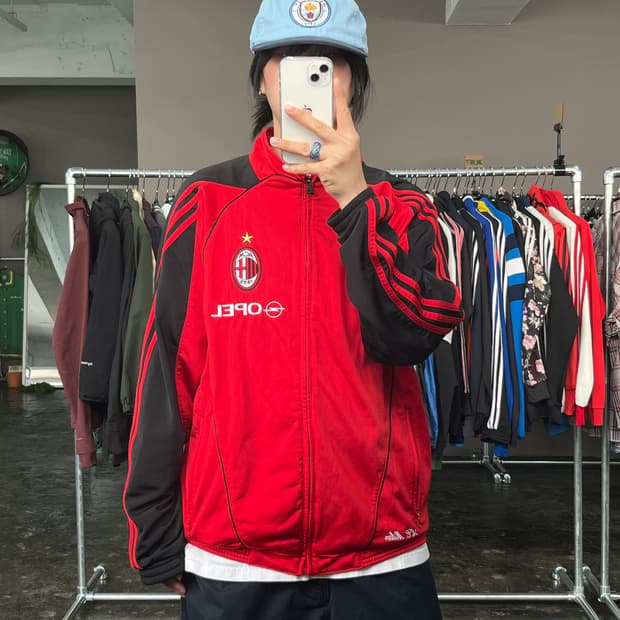 아디다스 AC milan 트렉 집업 져지