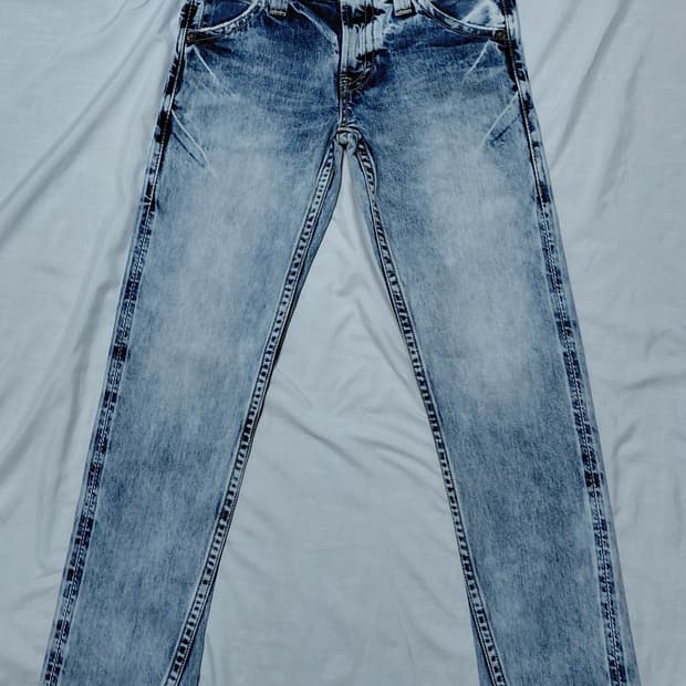 [Rodeo Crowns/26]  로데오 크라운즈 스노우 워싱 데님 팬츠