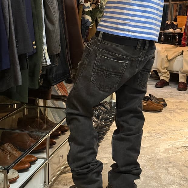 DIESEL SAFADO black washed denim pants
