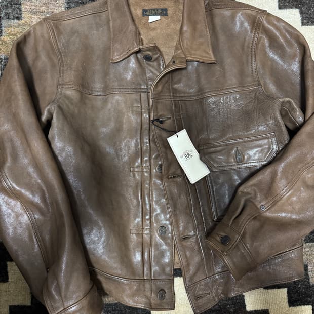 RRL 더블알엘 1세대 레더 한정판 가죽 자켓 M