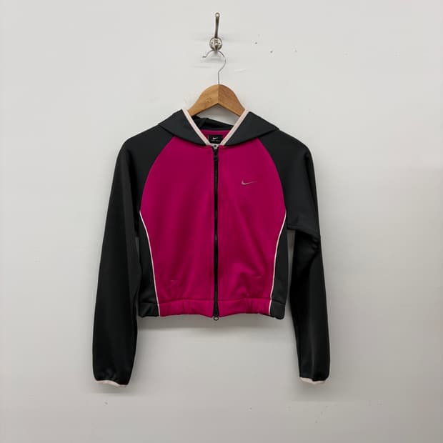 나이키 드라이핏 후드 져지 핑크/블랙 여성M