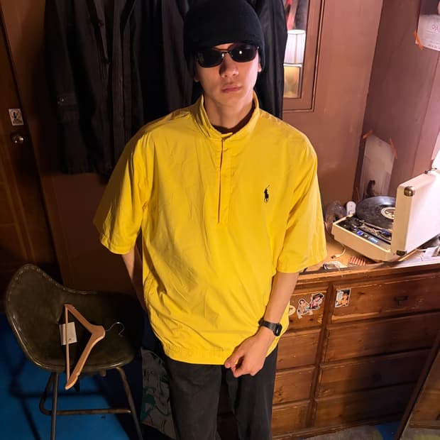 Polo ralph lauren golf yellow half shirt