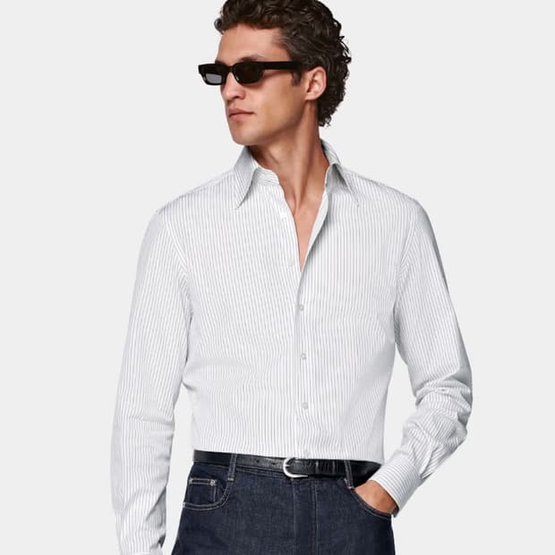 SUITSUPPLY(수트서플라이) 스프라이프 셔츠 25SS 에