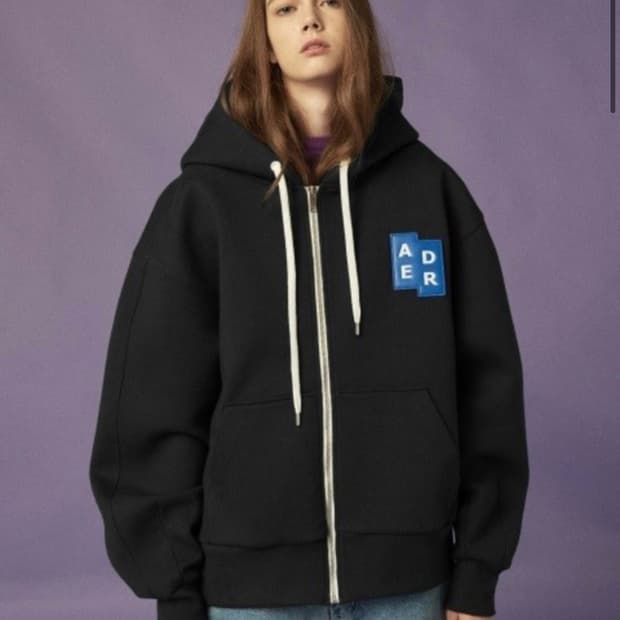 아더에러 17 fw 시그니처 테트리스 후드집업