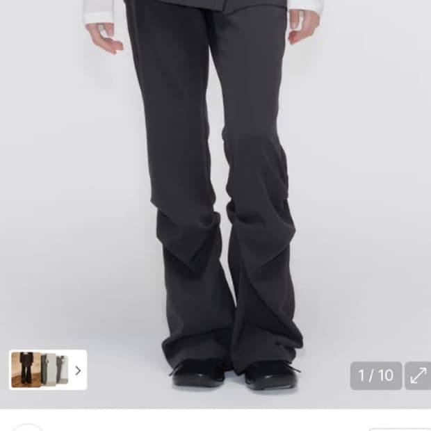 미세키서울 Draped shirts skirt pants SET 차콜