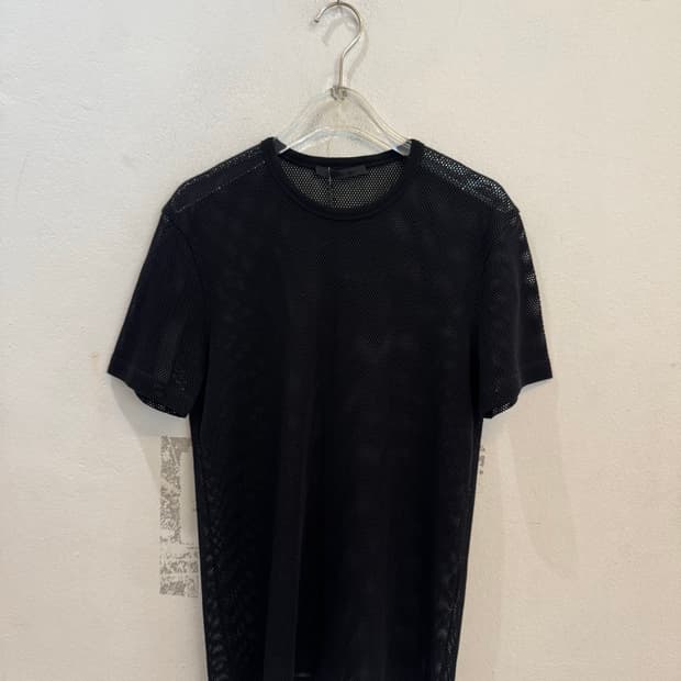 Helmut Lang black mesh top