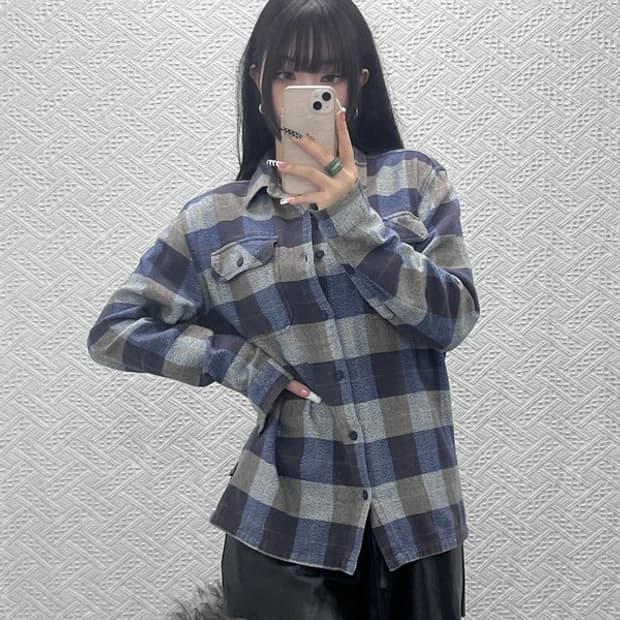 파타고니아 빈티지 오가닉 컨트리 플란넬 체크 셔츠 95 C10212