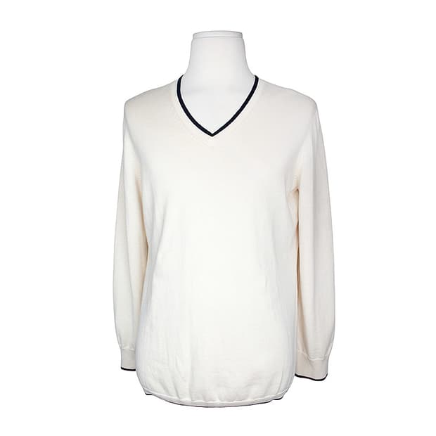 브룩스브라더스 V넥 아이보리 남성 니트 95