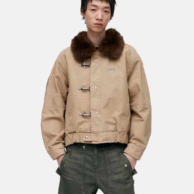 ADSB 앤더슨벨 유니섹스 오르테가 워시드 코튼 재킷 베이지 M