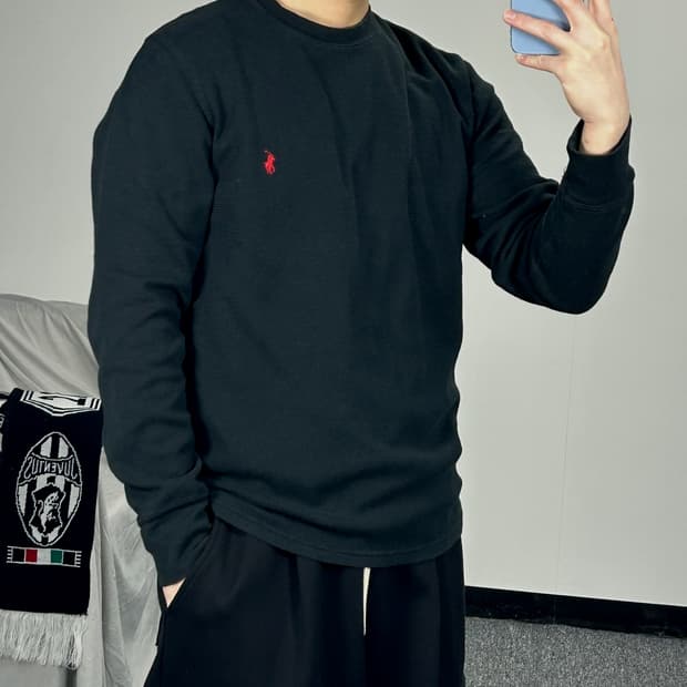 폴로 랄프로렌 레드포니 롱슬리브 와플티 M  