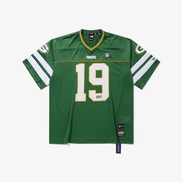 뉴에라 NFL 그린베이 패커스 팬 웨어 티셔츠 그린