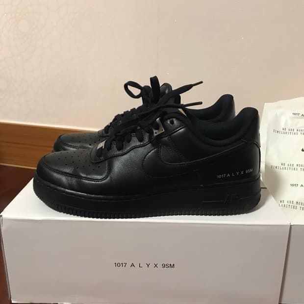 나이키 에어포스 X 알릭스 블랙 270