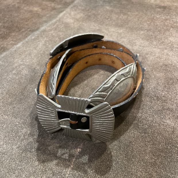 Butterfly x oval concho 웨스턴 벨트