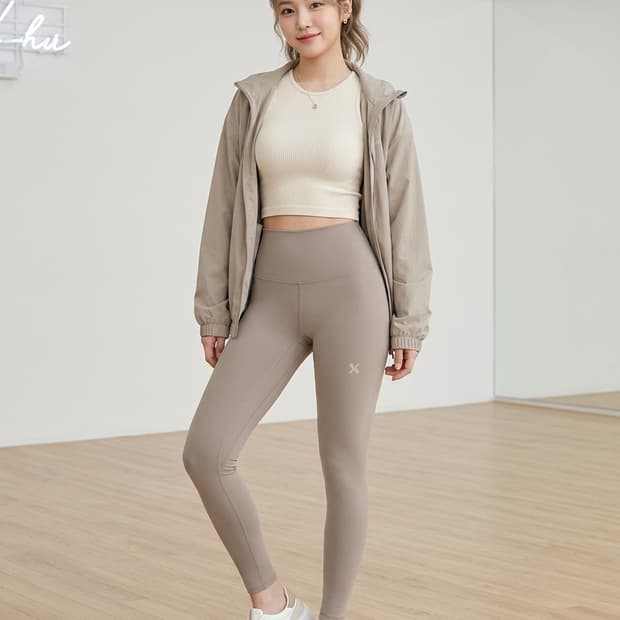 젝시믹스(XEXYMIX) 애쉬 그레이 하이웨스트 레깅스