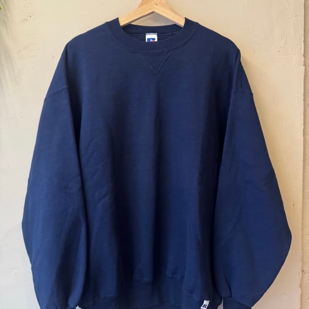 90s 러셀 스웻셔츠 네이비