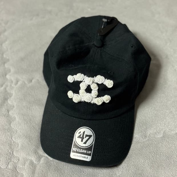 Nptsss 샤넬 로고 볼캡 블랙