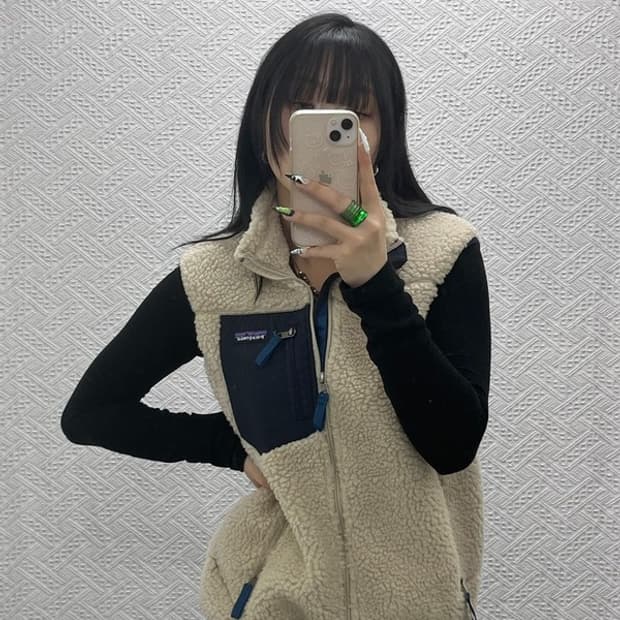 파타고니아 레트로X클래식 플리스 양털조끼 S C08541