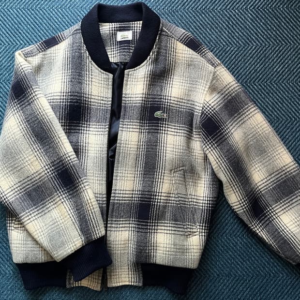 라코스테 빈티지 체크 블루종