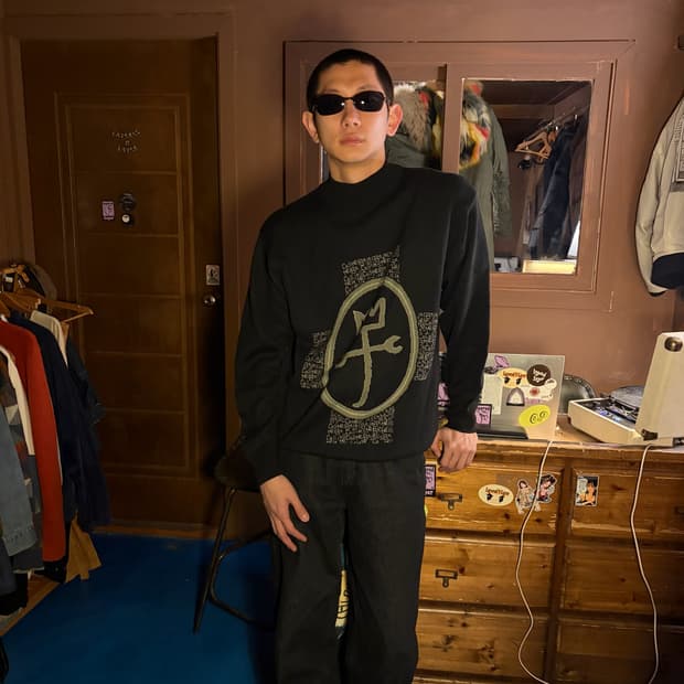 CASTEL BAJAC WOOL JAQUARD MOCNECK KNIT