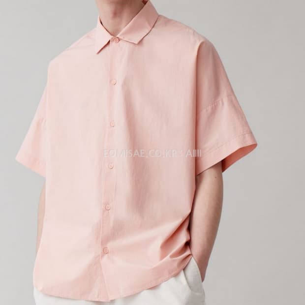 S)코스 cos 기모노셔츠 핑크