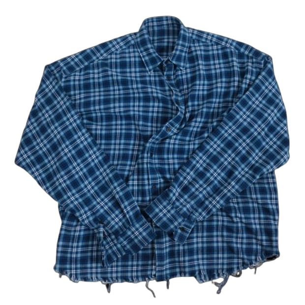 [1]논노드 플렉시블 스트링 체크 셔츠 클래식 블루